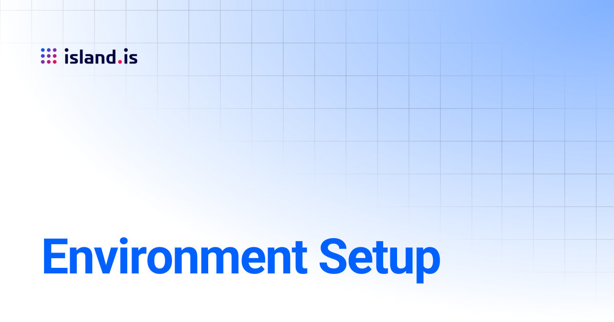 Environment Setup | Handbook